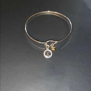 3/$7 Sterling Silver Bangle Bracelet with Pendants